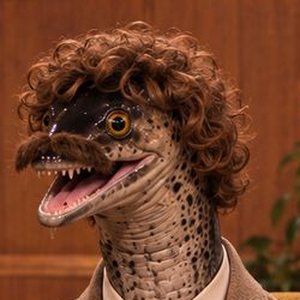The Eel, wearing Michael's hair and moustache